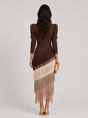 Salvia – Vestido con flecos