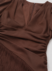 Salvia – Vestido con flecos