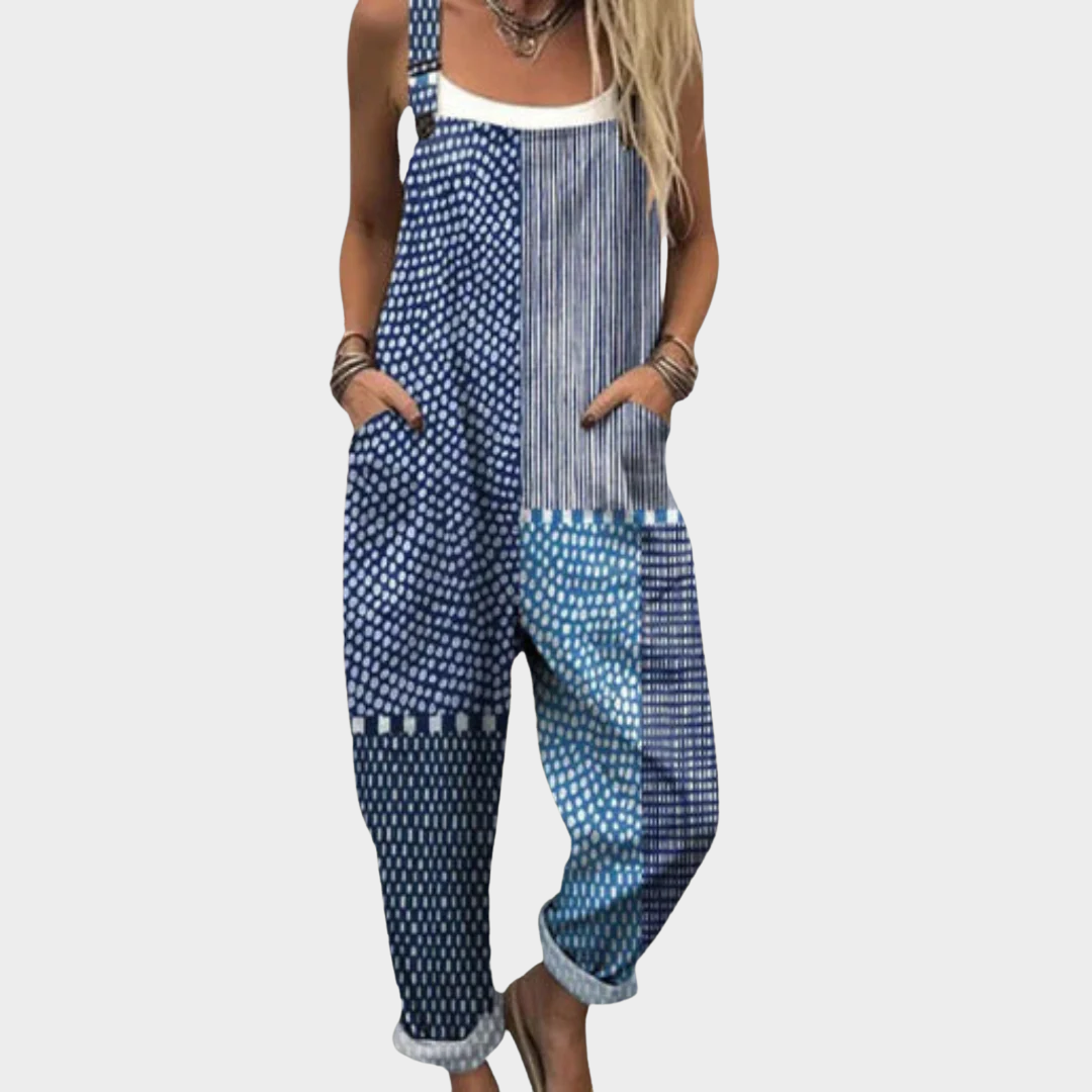 Overol estampado ultracómodo para un look moderno y casual
