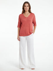 Julia | Blusa con escote en V