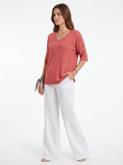 Julia | Blusa con escote en V