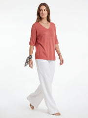 Julia | Blusa con escote en V