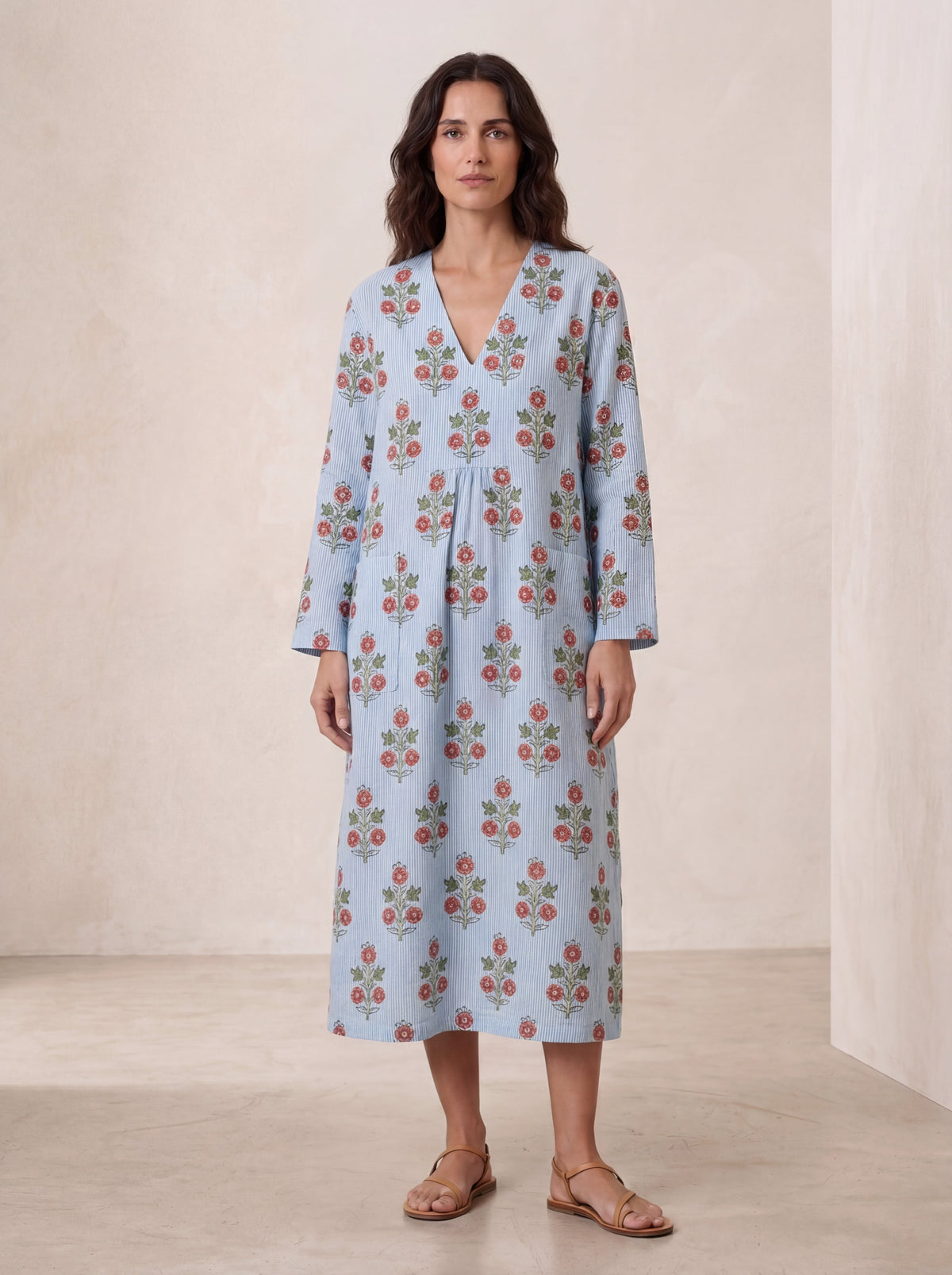 Vestido de verano estampado favorecedor