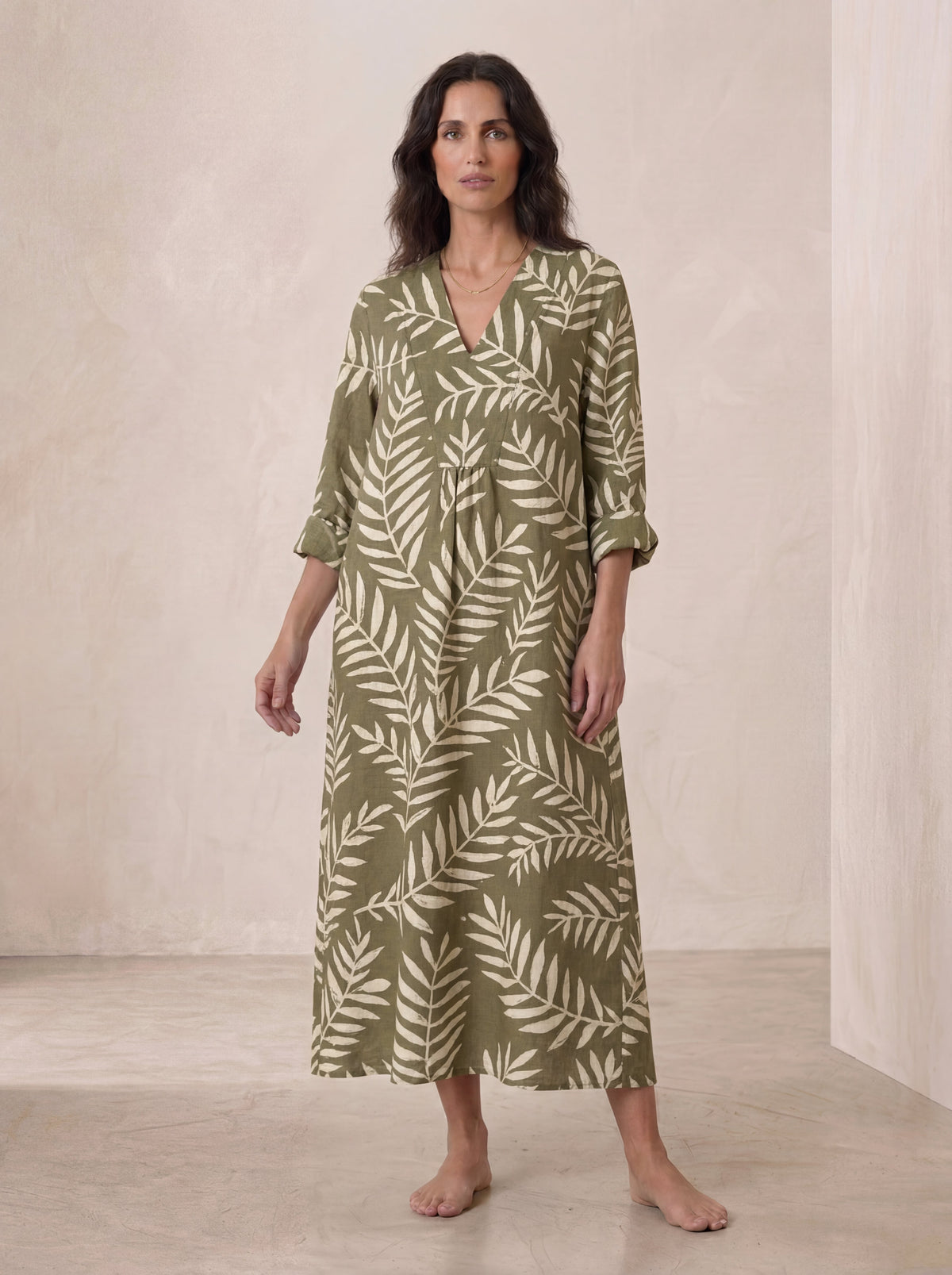 Vestido de verano estampado favorecedor