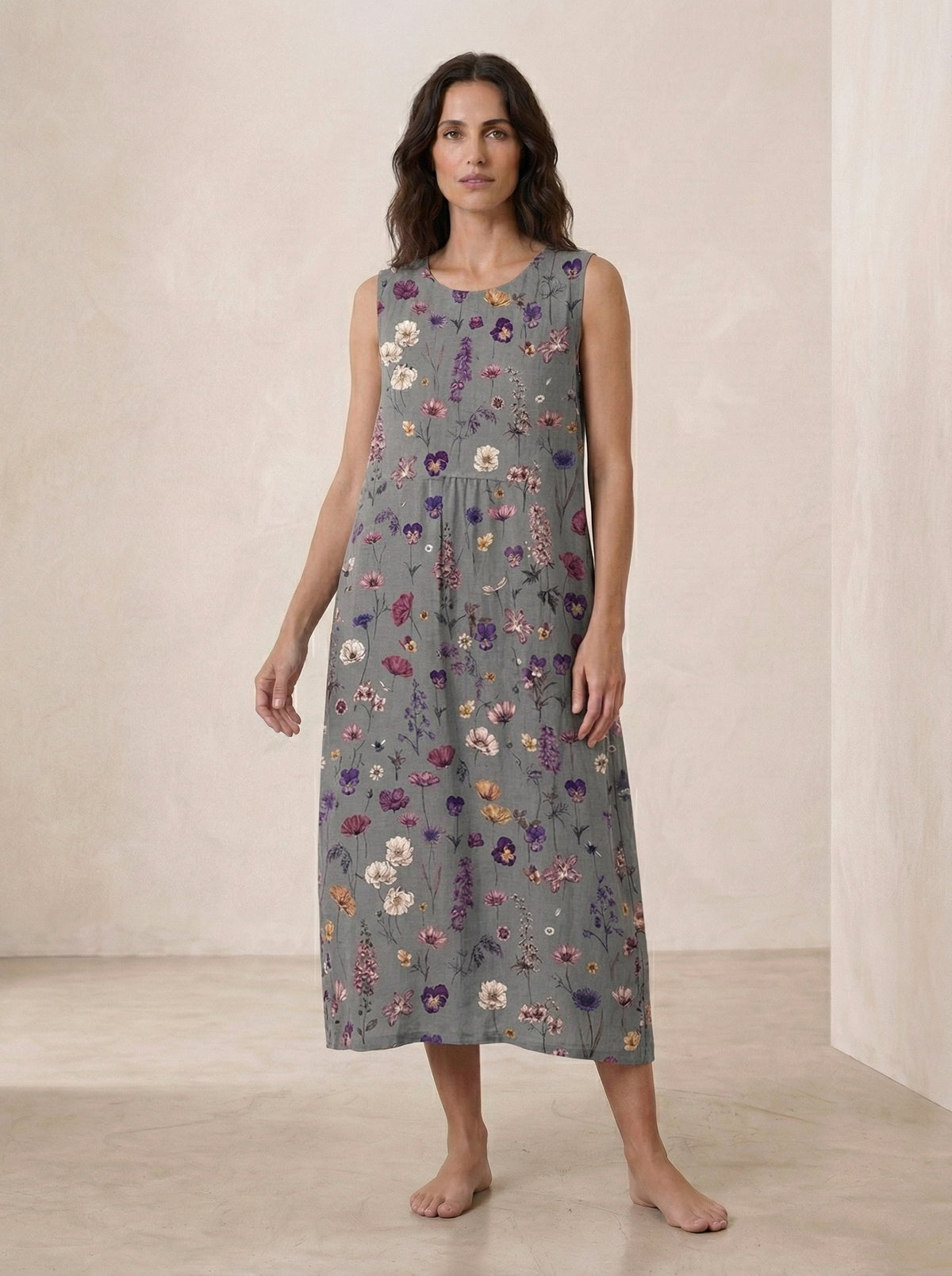 Vestido de verano cómodo sin mangas