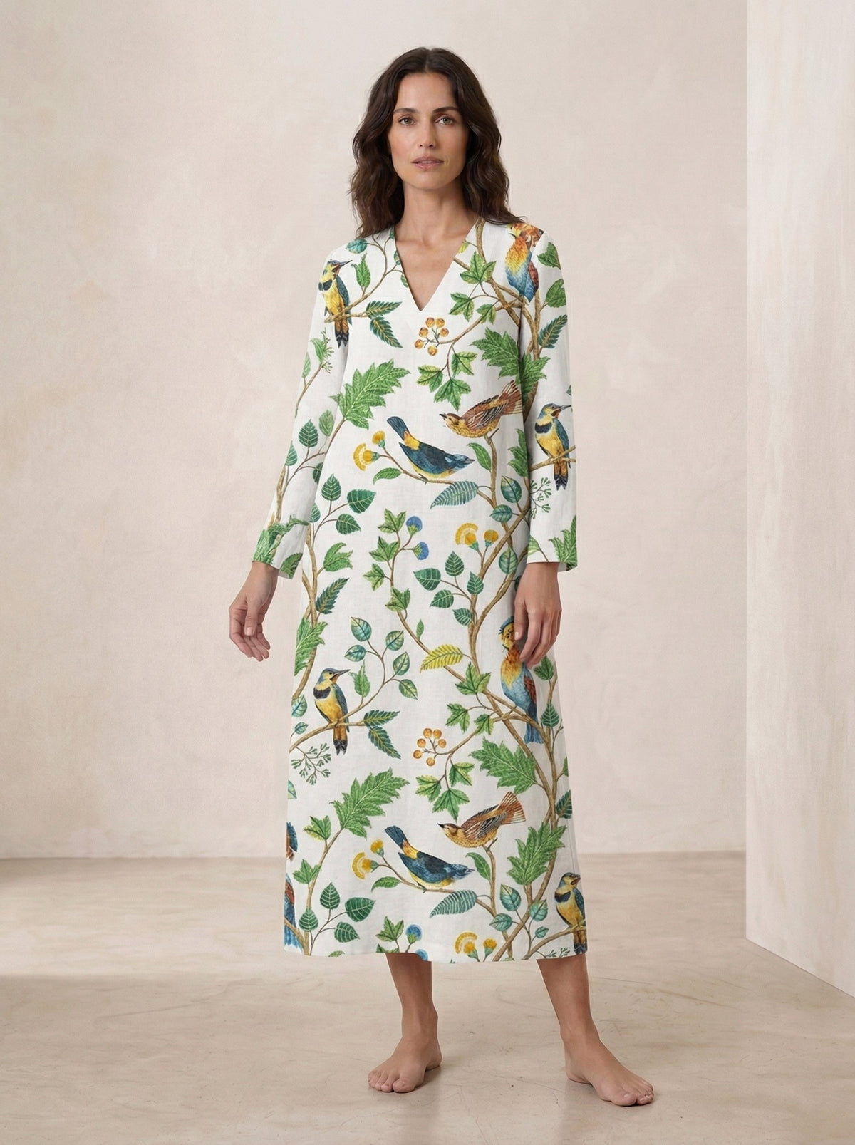 Vestido de verano estampado favorecedor