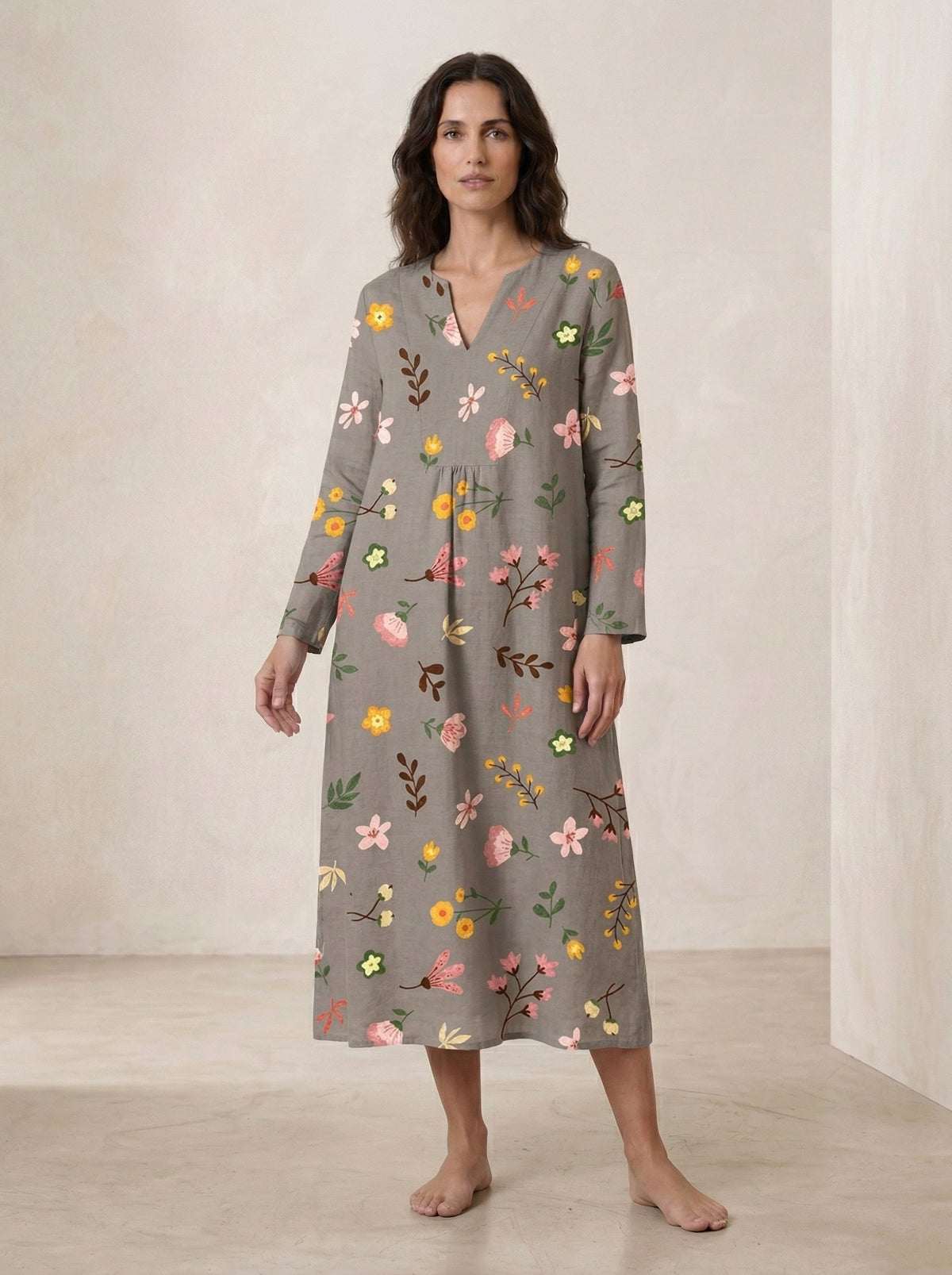 Vestido de verano estampado favorecedor