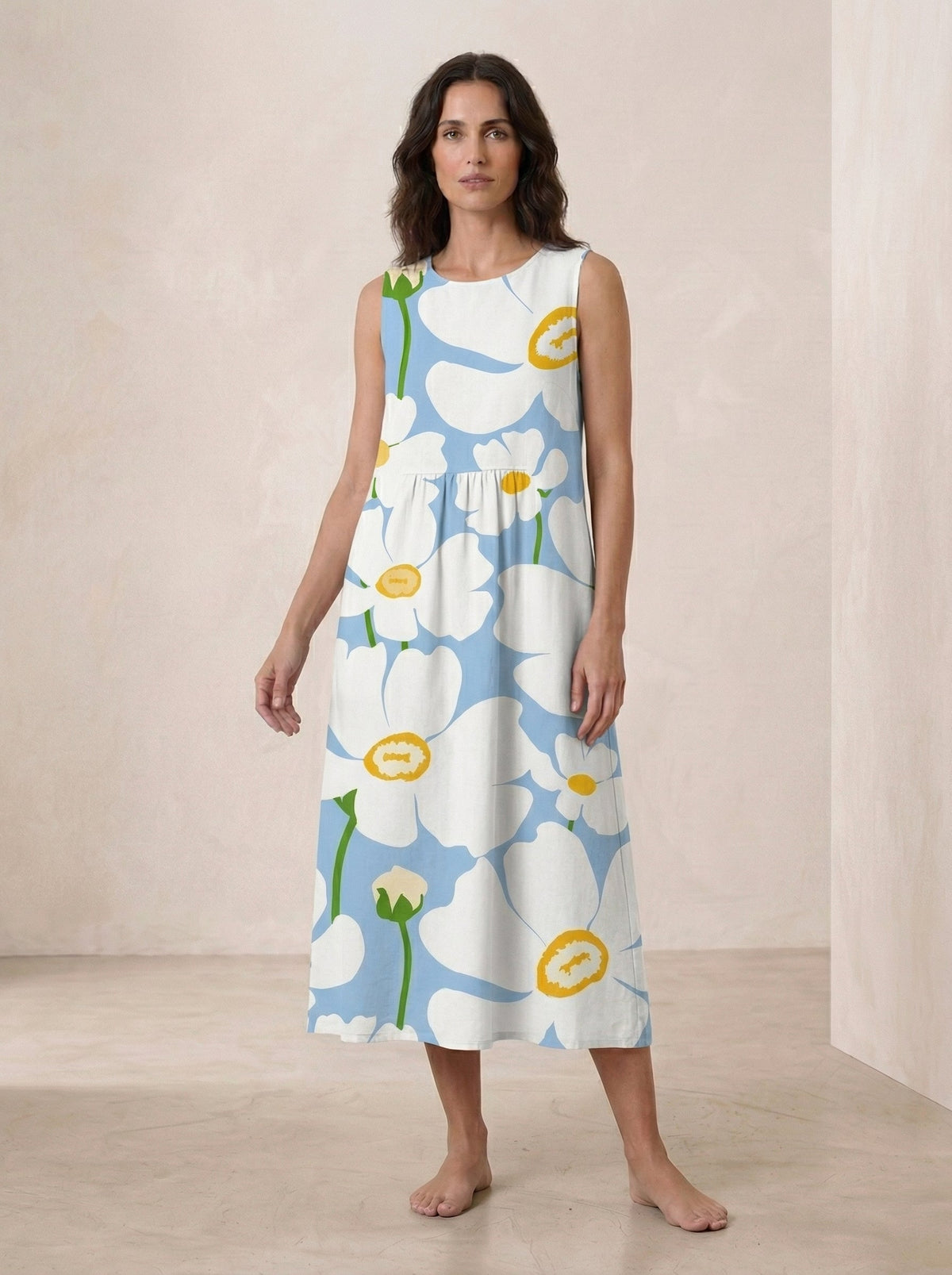 Vestido de verano cómodo sin mangas