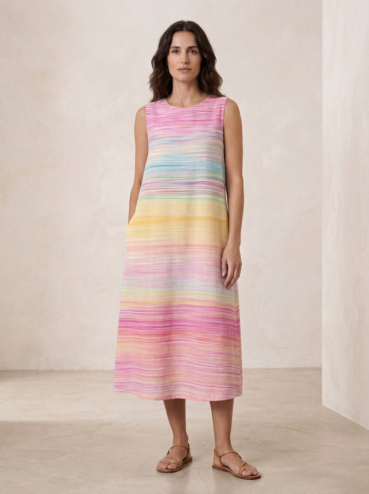 Vestido de verano cómodo sin mangas
