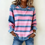 Alba | Sudadera de Rayas Casual