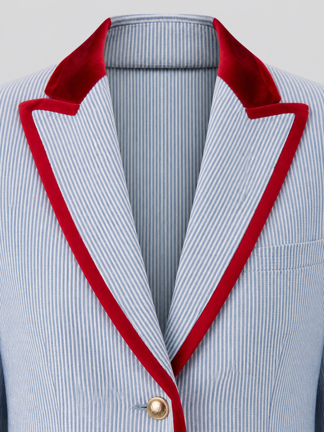 Alice | Blazer retro a rayas con bloques de color y 3 bolsillos
