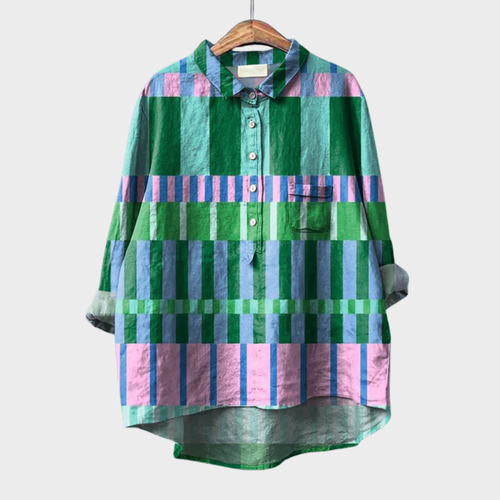 Ámbar | Blusa de lino elegante de verano