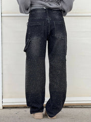 JEANS BALLOON CON EFECTO BRILLO