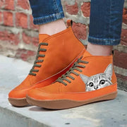 Camilla | Botines de Piel Estilo Felino