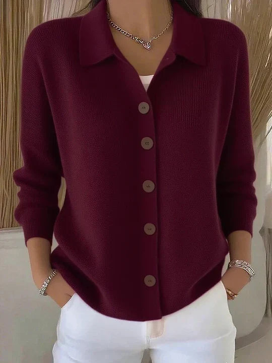 Josefina | Cárdigan con Cuello y Botones
