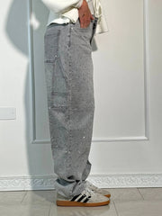 JEANS BALLOON CON EFECTO BRILLO