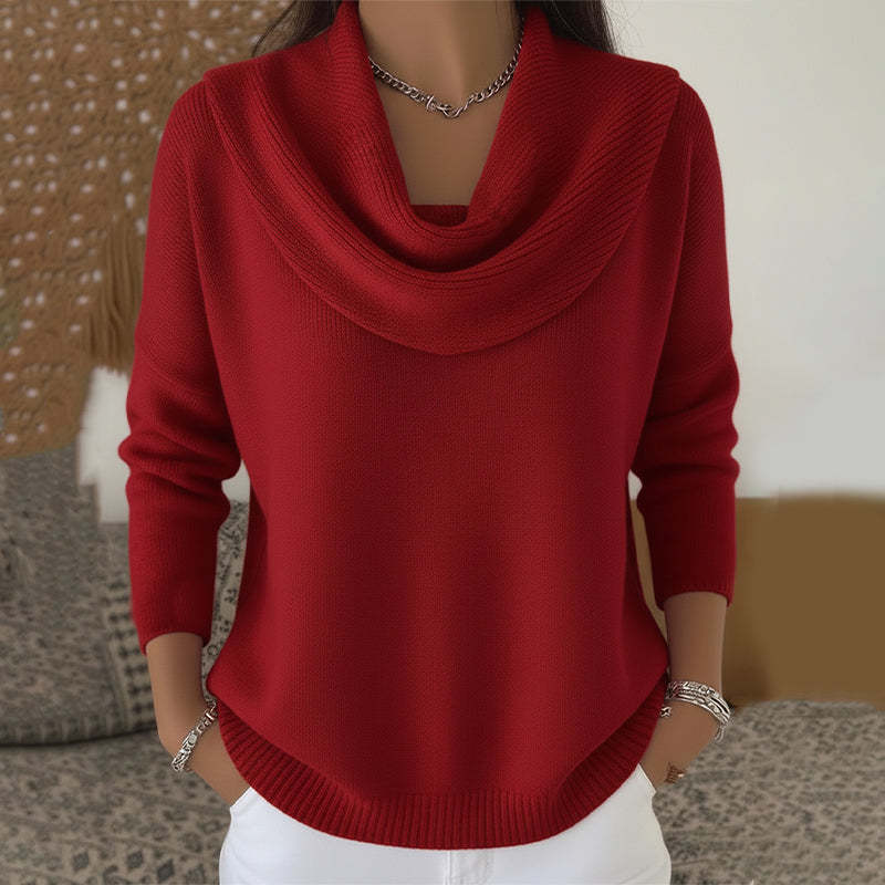 Julia | Suéter de Cuello Drapeado