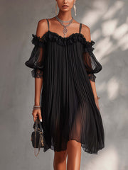 Aurore | Vestido largo de muselina con cuello en V