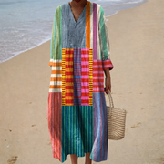 Vestido de verano estampado favorecedor