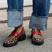 Roxie - Mocasines con estampado animal