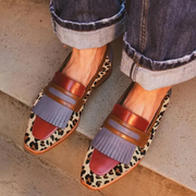 Zelda - mocasín elegante con estampado de leopardo