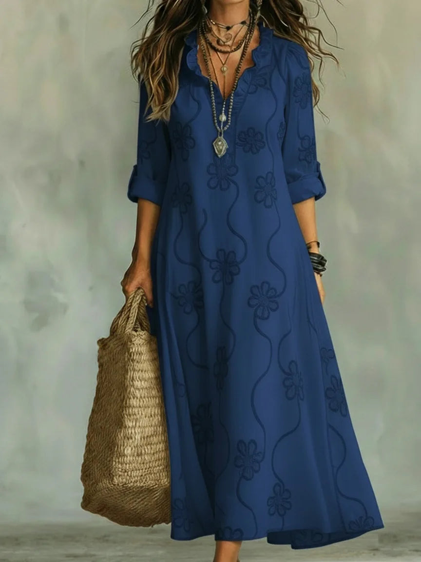 Sienna™ | Vestido de verano floral que disimula el abdomen