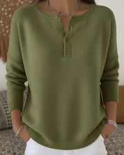 Helena | Suéter Tejido con Botones Henley