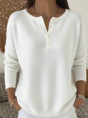 Helena | Suéter Tejido con Botones Henley