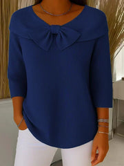 Trinidad | Suéter Cuello Redondo con Moño