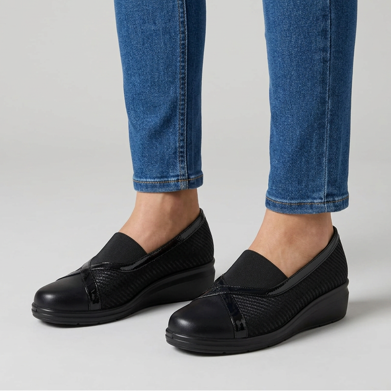 Débora™ | Mocasines ortopédicos elásticos con plataforma