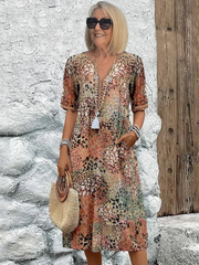Camille | Vestido de flores brillantes