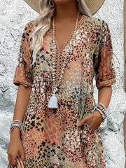 Camille | Vestido de flores brillantes