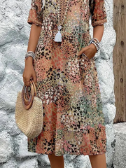 Camille | Vestido de flores brillantes