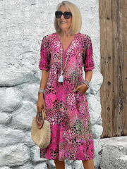 Camille | Vestido de flores brillantes