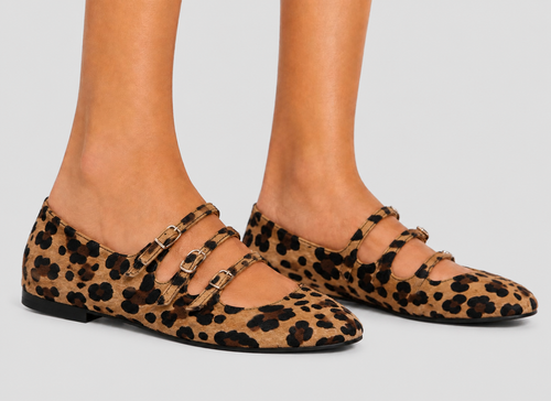 Angelie – Zapatos con estampado de leopardo