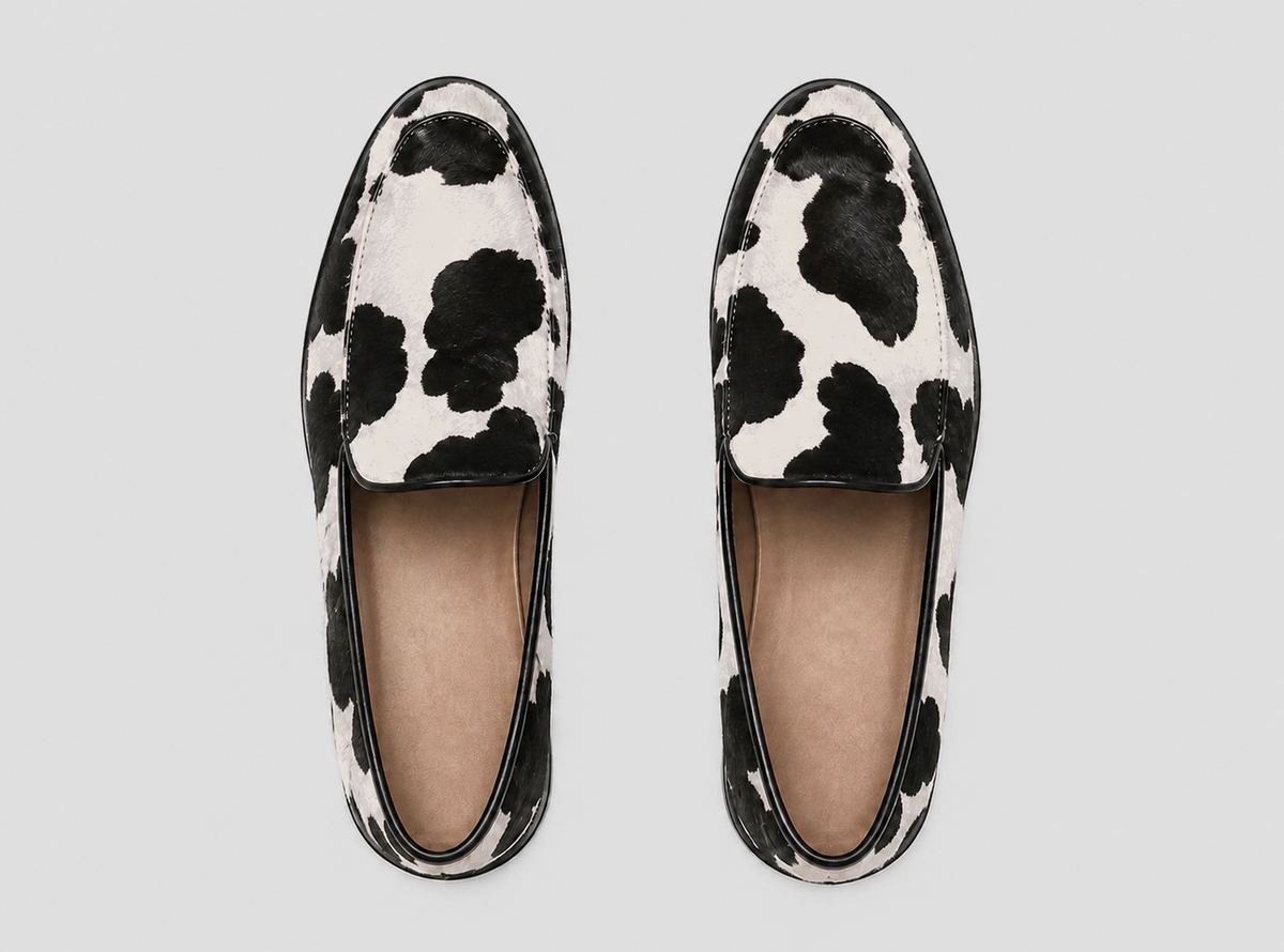 Becca – Zapatos con estampado de vaca