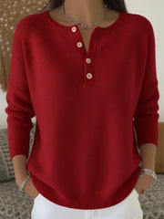 Helena | Suéter Tejido con Botones Henley