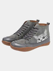 Camilla | Botines de Piel Estilo Felino